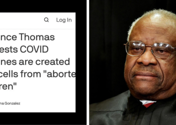 Axios falsely claims Justice Thomas said COVID vaccines are created with cells derived from ‘aborted children’