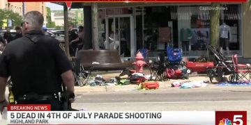Five Killed, Sixteen Wounded in Rooftop Sniper Attack on Fourth of July Parade in Highland Park, Illinois: Reports