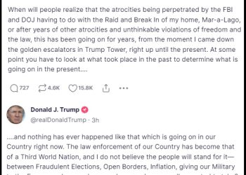President Trump Announces Court Filing Against DOJ and FBI for Fourth Amendment Violations