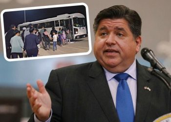 Democrat Gov. J.B. Pritzker Activates National Guard Over 0.01% of Biden’s Border Crisis Arriving in Illinois