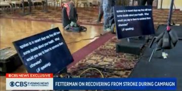 CBS Shows John Fetterman’s Gigantic Computer System He Needs *With Stenographer Typing Out Questions in Real Time* In Order to Speak (VIDEO)