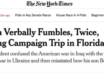 Joe Biden Fumbles So Badly During Florida Campaign Events, Even the NYT Notices