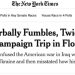 Joe Biden Fumbles So Badly During Florida Campaign Events, Even the NYT Notices