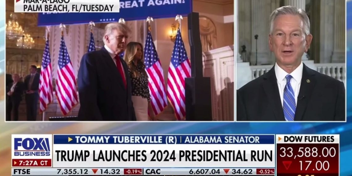 Senator Tommy Tuberville asked if He Will Support Donald Trump: “100%… He Had this Country Going in the Right Direction” (VIDEO)