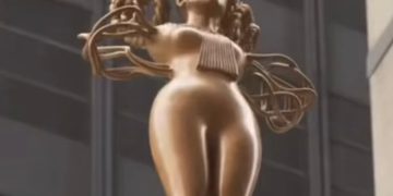 Demonic Looking Statue Placed On NYC Courthouse