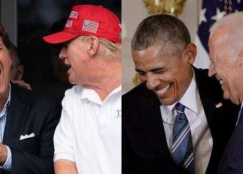 Carlson Trump Obama Biden
