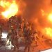 Watch: LA Firefighters Battle Massive Blaze From Roof