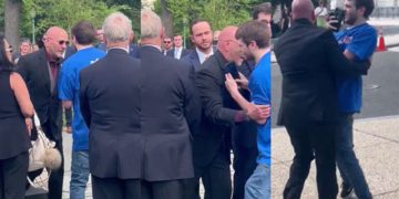 GOP Congressman Drags Protester Away after Spotting Him Move Toward Lauren Boebert