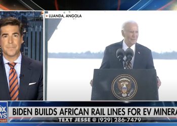 Jesse Watters Suggests the True Motives Behind Biden’s Africa Trip: ‘Building Railways to Exploit Child Labor for the Green New Deal’