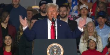 ‘He Was Extremely Busy Sleeping’: Trump Cracks Up Crowd w/ Roast-Filled Nevada Rally