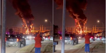 Massive Fire Erupts After Power Substation Explosion in North Fort Worth, Texas — Triggers Voluntary Evacuations