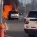 ICE Minivan Goes Up in Flames in Philadelphia Neighborhood
