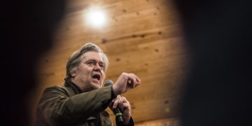 Steve Bannon Taught Civics in Prison, and Now Schools the Reporters