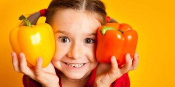 little-girl-child-peppers