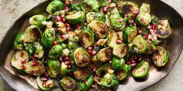 Pomegranate Brussels Sprouts