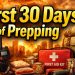 First 30 Days of Prepping