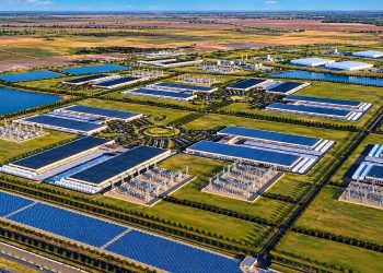 Futuristic Rural Data Center Campus