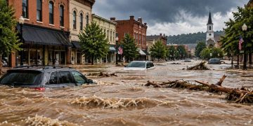 Historic Main Street Underwater